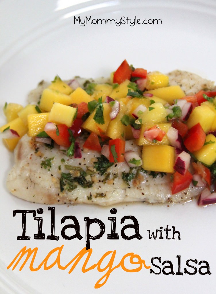 Tilapia with mango salsa