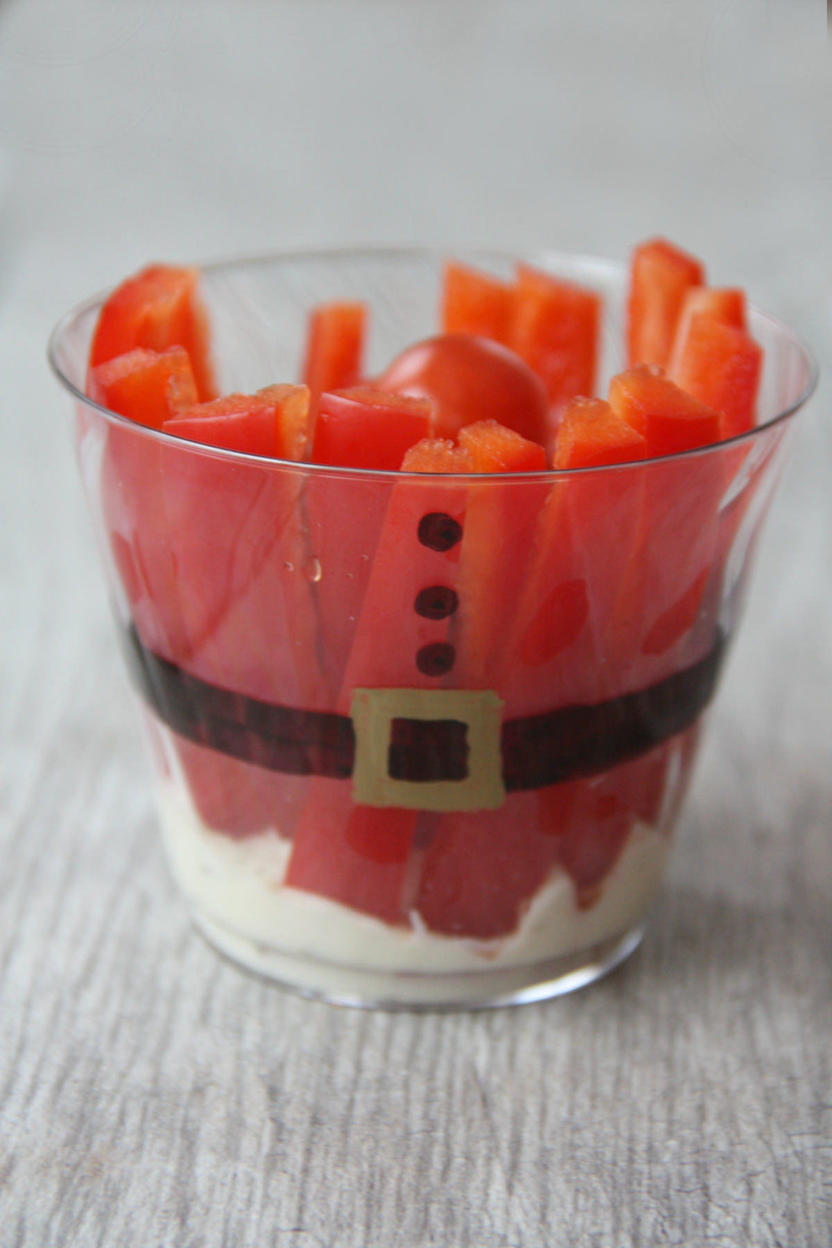 Vegetable Christmas party cups - My Mommy Style