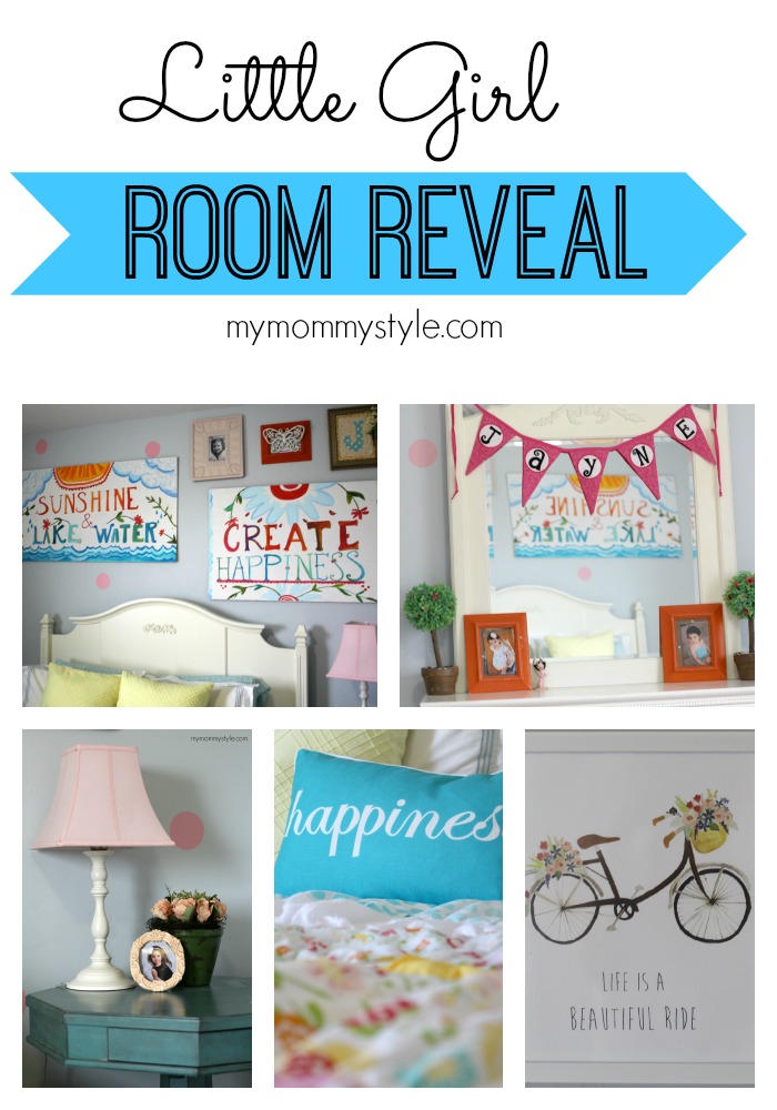 Little Girl Room Reveal, Mymommystyle.com, girls room ideas, decorating girls room, decorating ideas, home decor