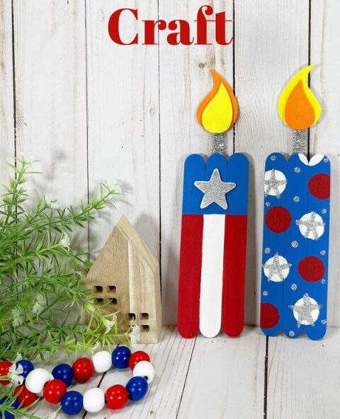 Roundup image for Dollar Store 4th of July Crafts for Kids
