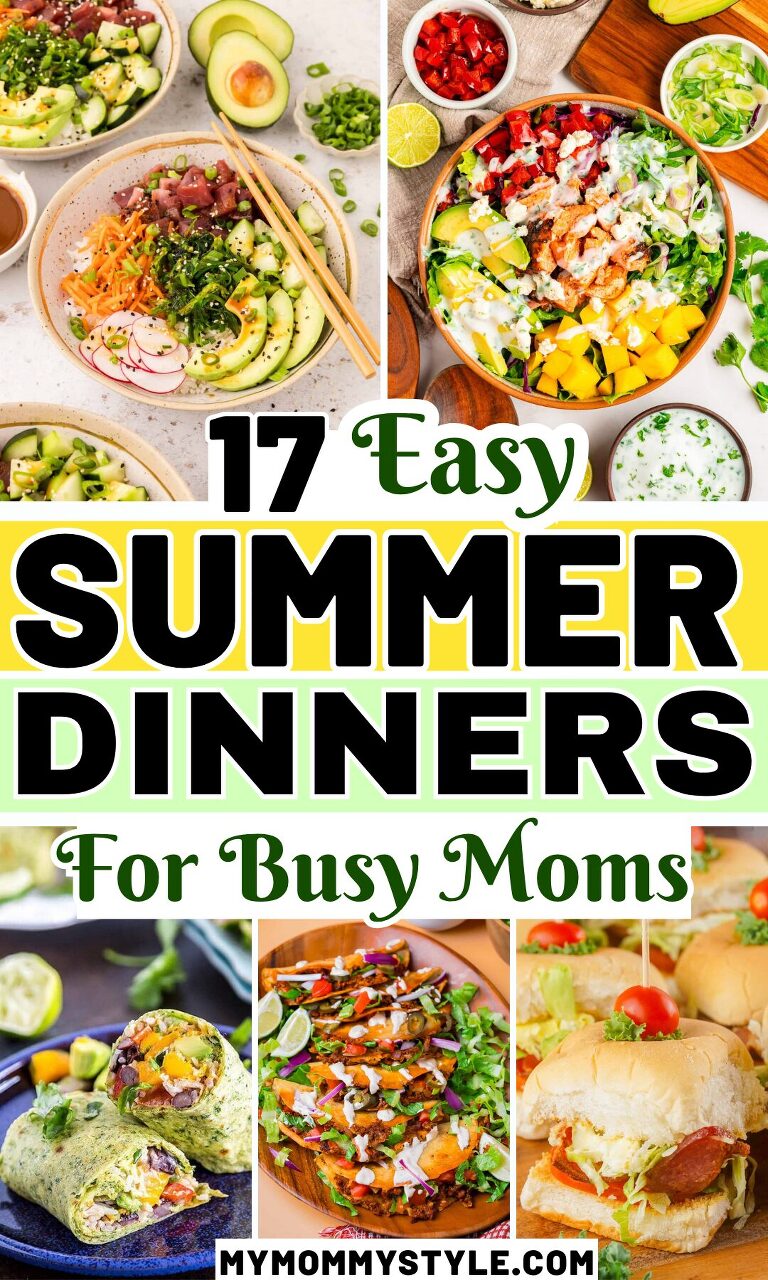 Roundup image for Easy Summer Dinners for Busy Moms
