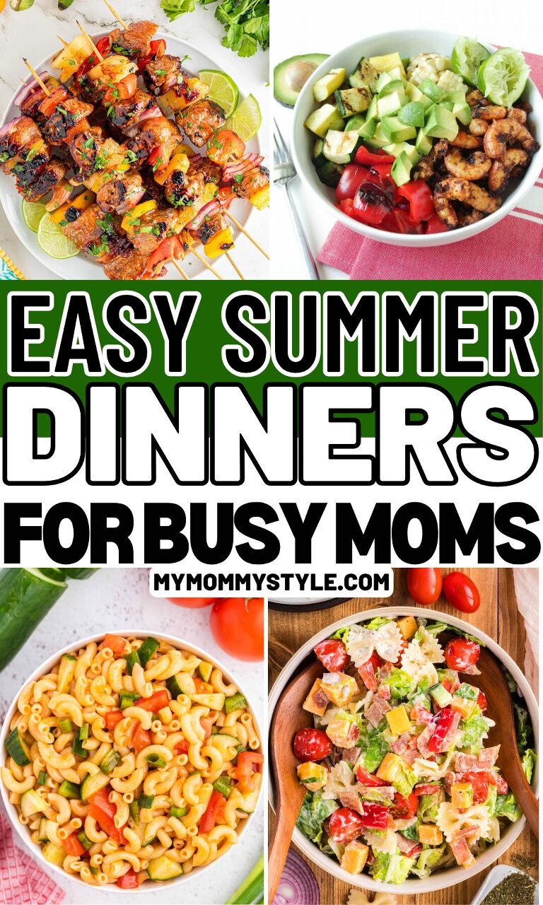 Roundup image for Easy Summer Dinners for Busy Moms

