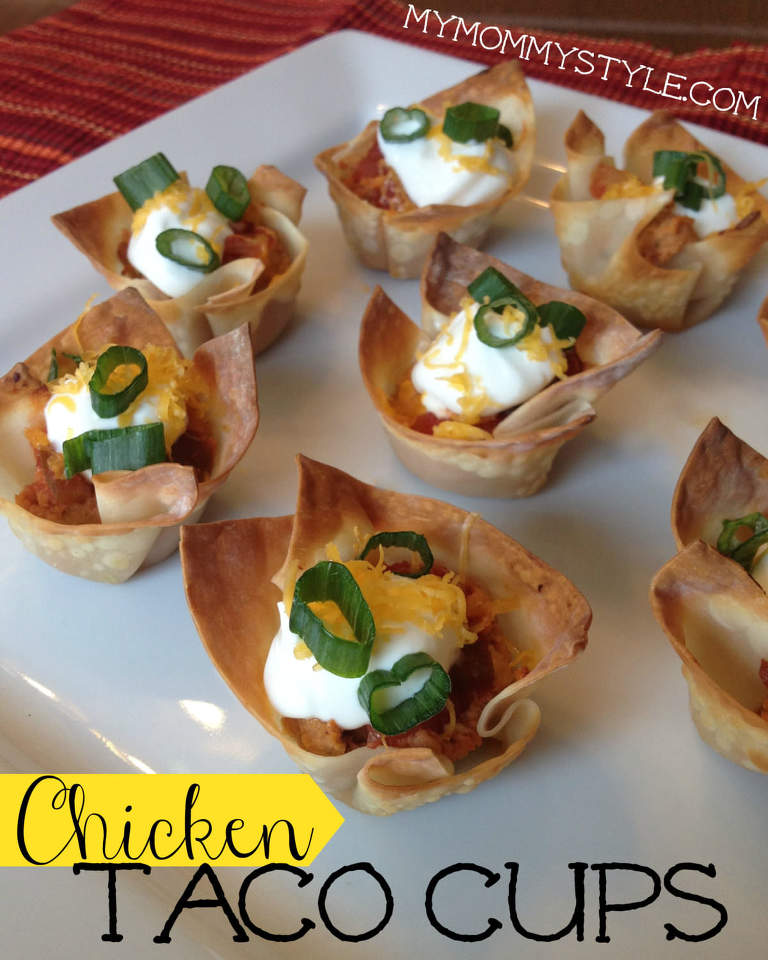 chicken taco cups appetizer