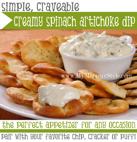 creamy spinach artichoke dip