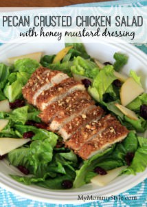 pecan chicken salad with honey mustard
