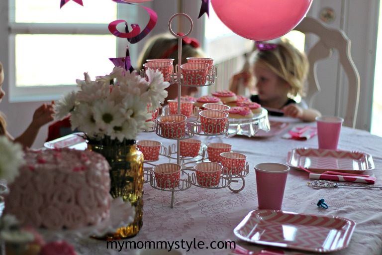 pink birthday, mymommystyle, tea party, girly, birthday