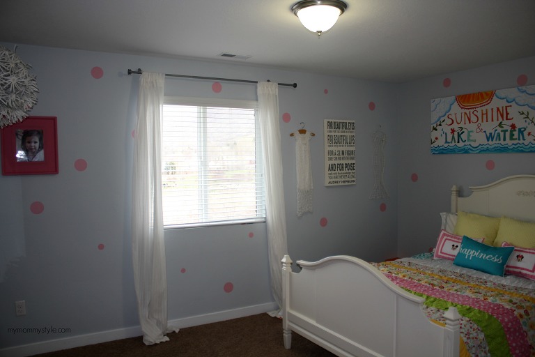 LIttle girls room, polka dots, mymommystyle