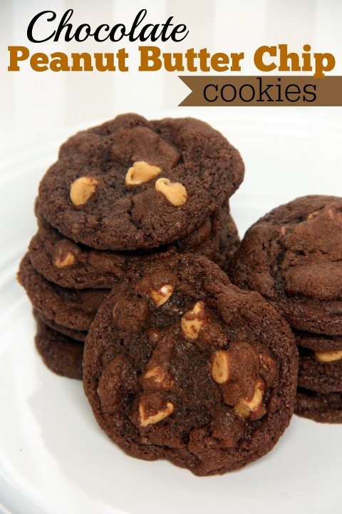 Chocolate peanut butter chip cookies