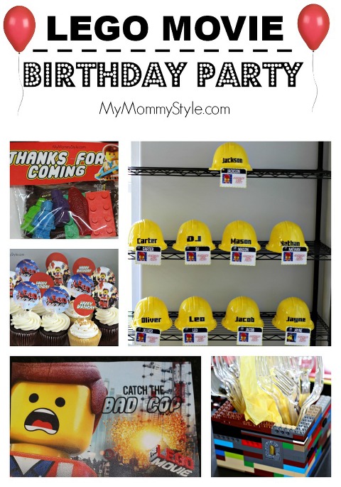 lego movie birthday party, lego birthday party, lego movie, lego birthday decorations, mymommystyle.com, party, parties for boys