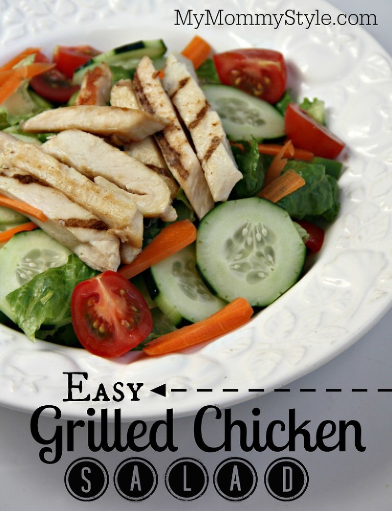 Easy grilled chicken salad