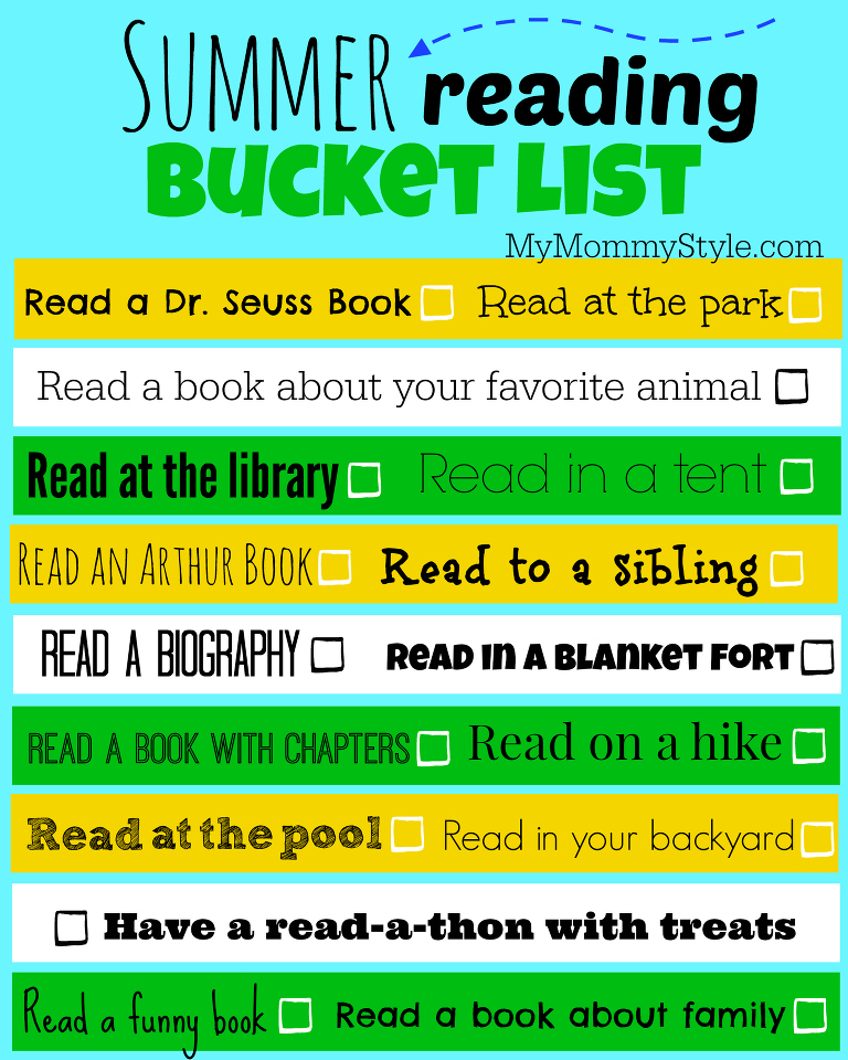 summer reading bucket list