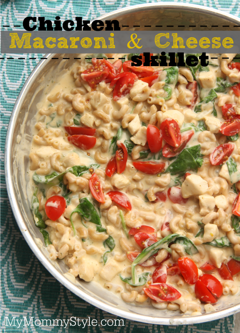 chicken macaroni and cheese skillet