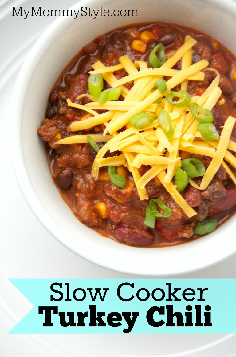 easy slow cooker turkey chili