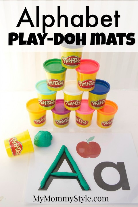 alphabet play-doh mats