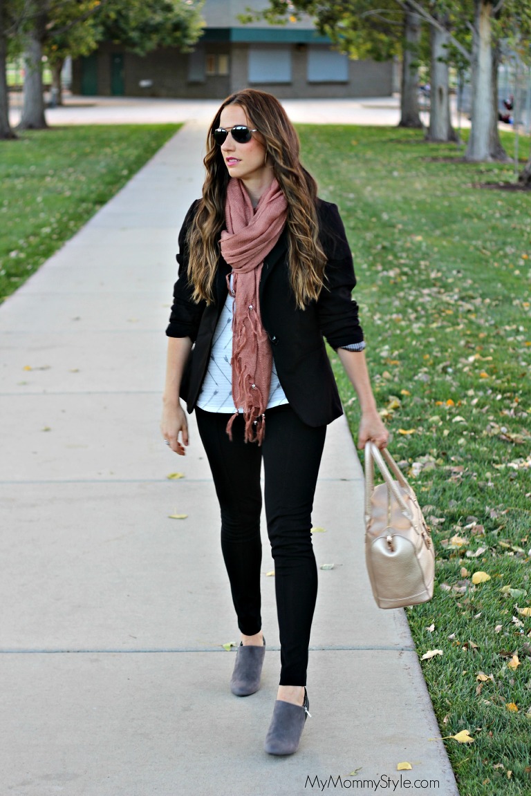 fall look, scarf, booties, gray booties, boots, shoes, fall  2014