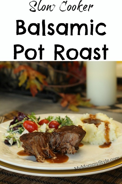 Slow cooker balsamic pot roast, post roast, roast, six sisters stuff, my mommy style, roast, the best roast recipe