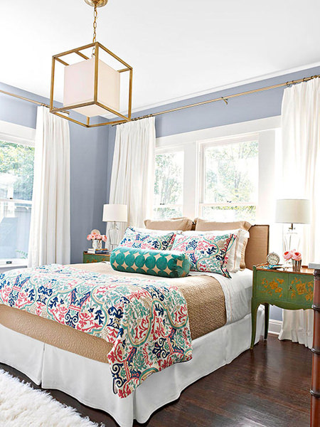 master bedroom colorful comfortor