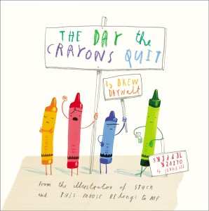 books crayons