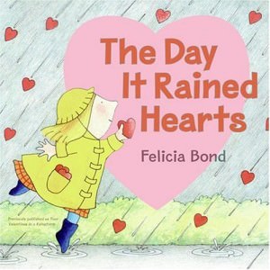 Valentine rain hearts
