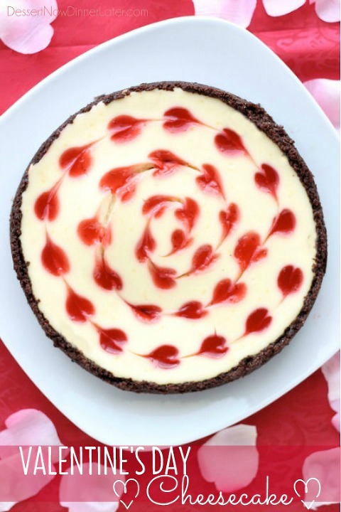 Valentine's Day Cheesecake Dessert Now Dinner Later