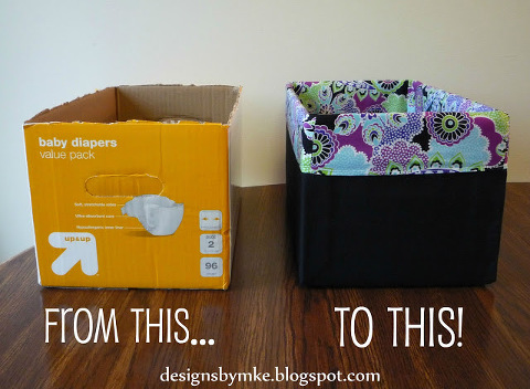 recycled diaper box