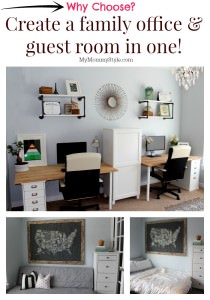 Create a family office and guest room in one