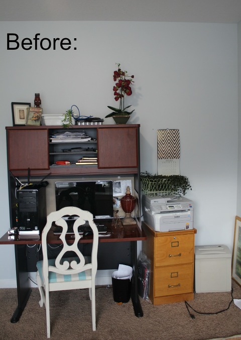 Home office before, family office and guest room, IKEA, mymommystyle.com, Modifyink, family office, home office,