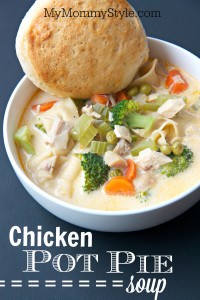 Chicken pot pie soup