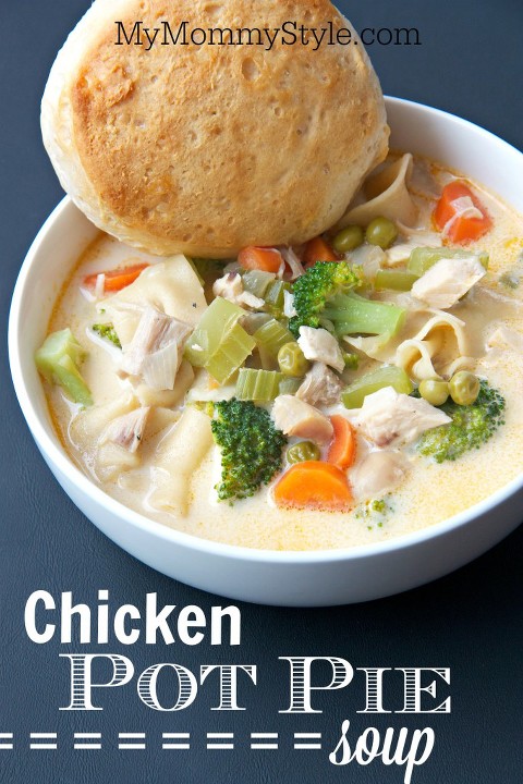 Chicken pot pie soup