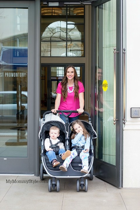 Britax B-Agile double stroller, double stroller review, my mommy style