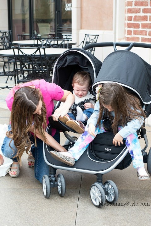 Britax double stroller, my mommy style, b-agile