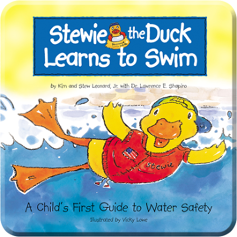 stewie the duck learns to swim