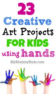 23 creative art projects for kids using hands