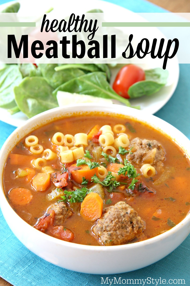 healthy meatball soup