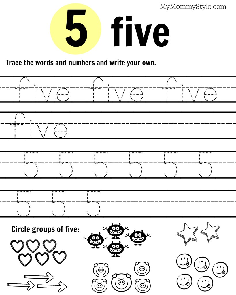 Free Printable Number Worksheets 19 My Mommy Style