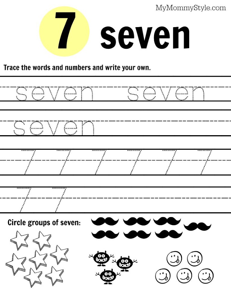 Free Printable Number Worksheets 19 My Mommy Style