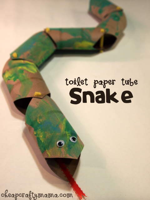 toilet paper roll snake