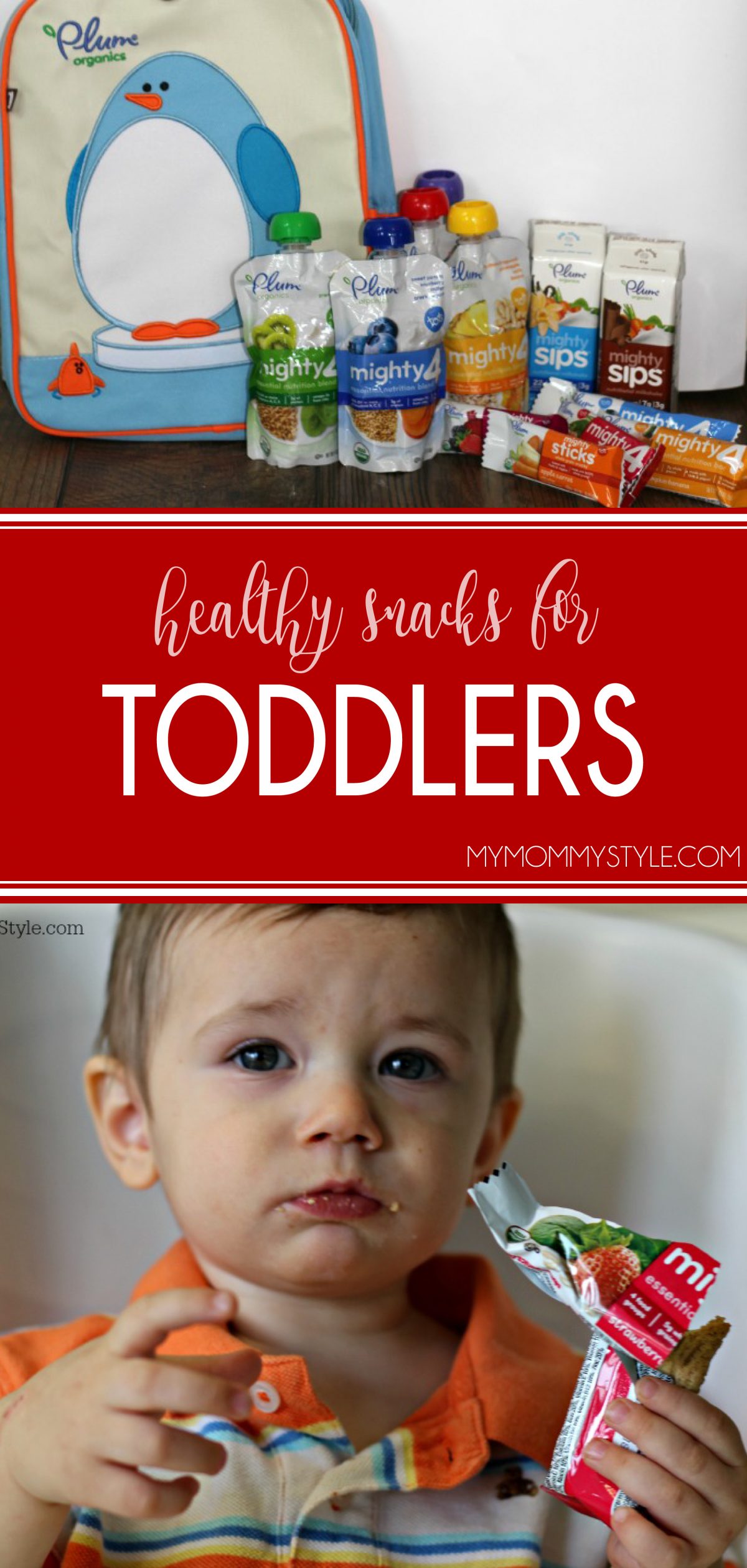 Healthy snacks for toddlers can be hard to find especially when on the go. This list of snacks will help you give your toddler the nutrition he/she needs! via @mymommystyle