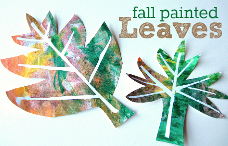 Fall Painted Leaves craft