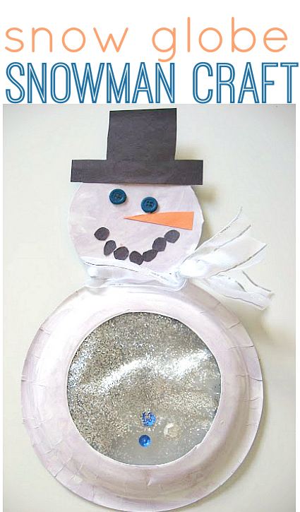 Snow Globe Snowman Craft