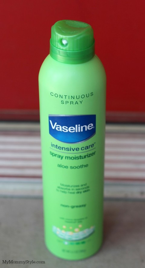 Vaseline Spray Moisturizer, My Mommy Style, spray lotion, aloe soothe