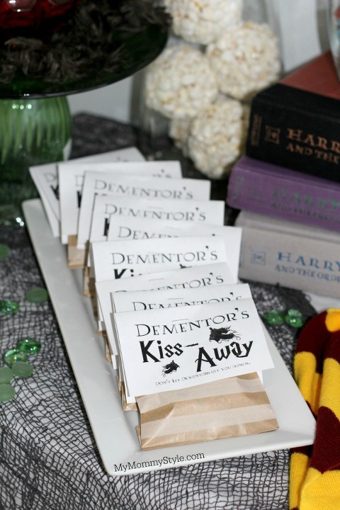 Harry Potter Party, Harry Potter, Table, Houses, MyMommyStyle, dementors kiss