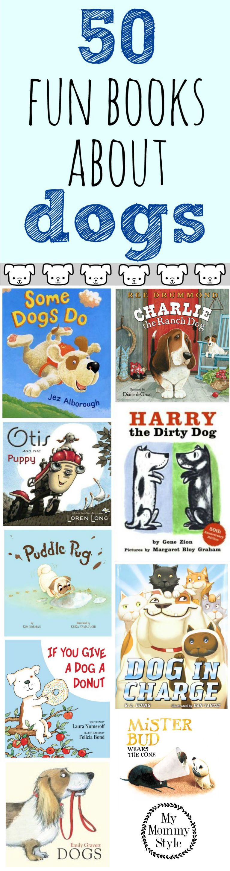50 fun books about dogs