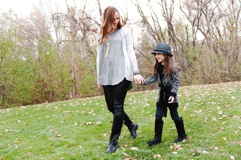 fall fashion, mommy and me, payless, mymommystyle, boots, mom and daughter