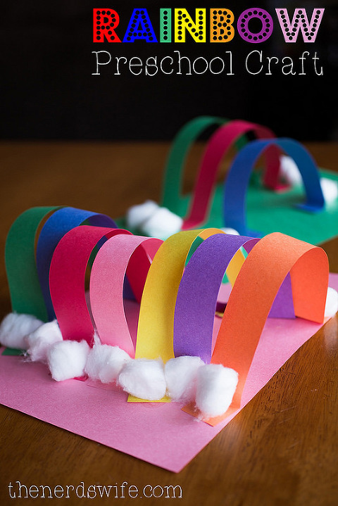Rainbow preschool craft