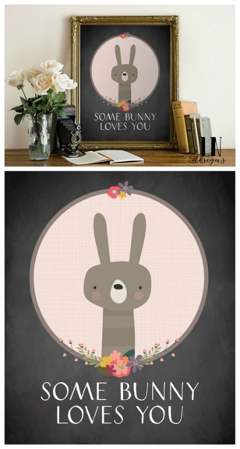 Some bunny loves you printable