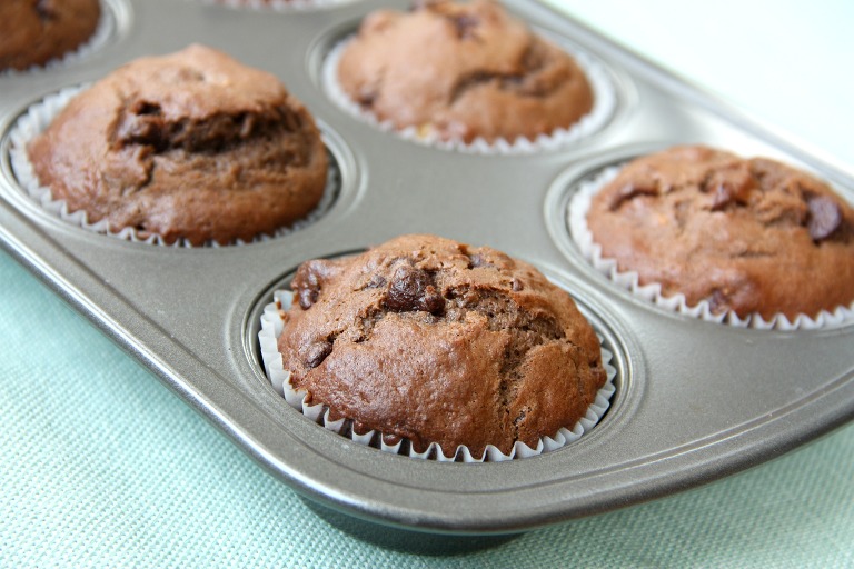 chocolate banana muffin