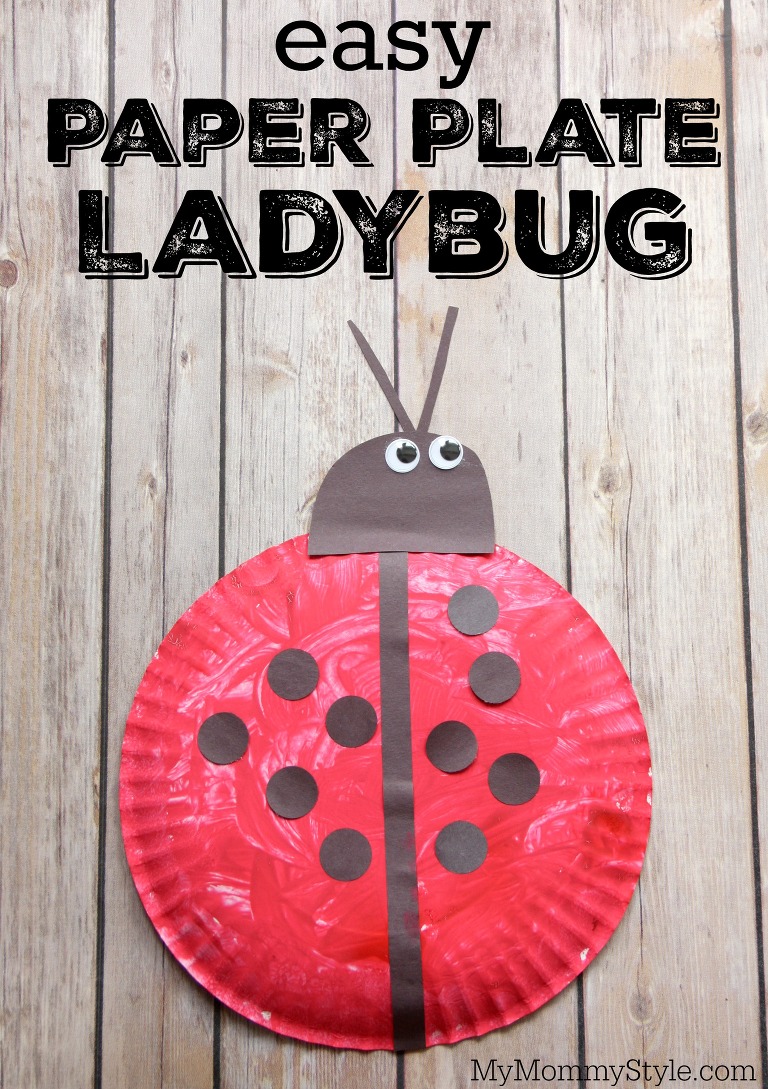 easy paper plate ladybug craft