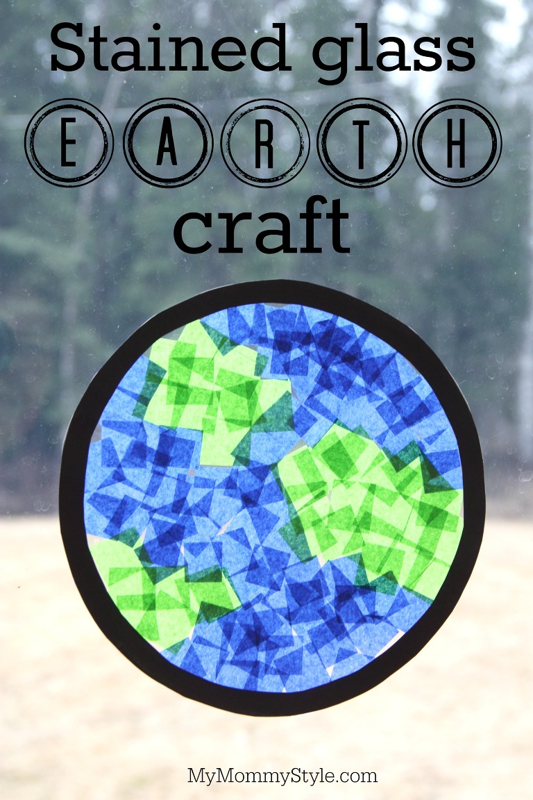 stained glass earth craft