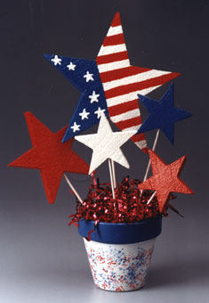patriotic starburst centerpiece